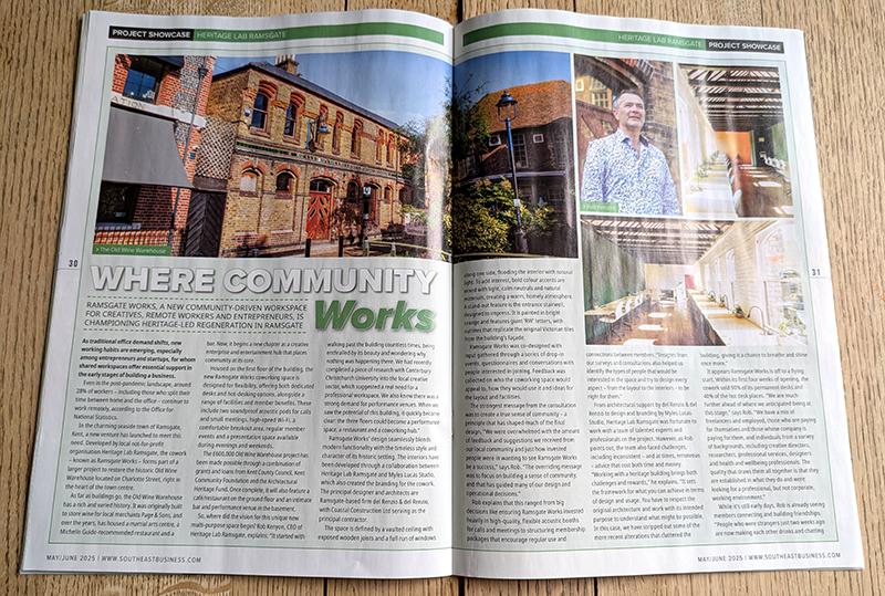 Article in South East Business magazine
